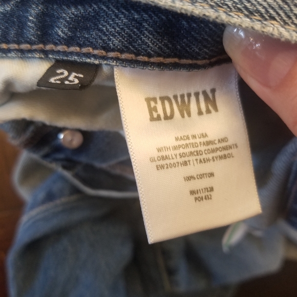 Edwin TASH IN SYMBOL Jeans size 25 - Picture 7 of 7